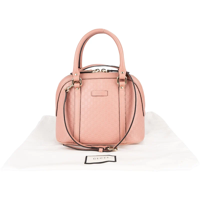Gucci Microguccissima Leather Small Dome Satchel Handbag