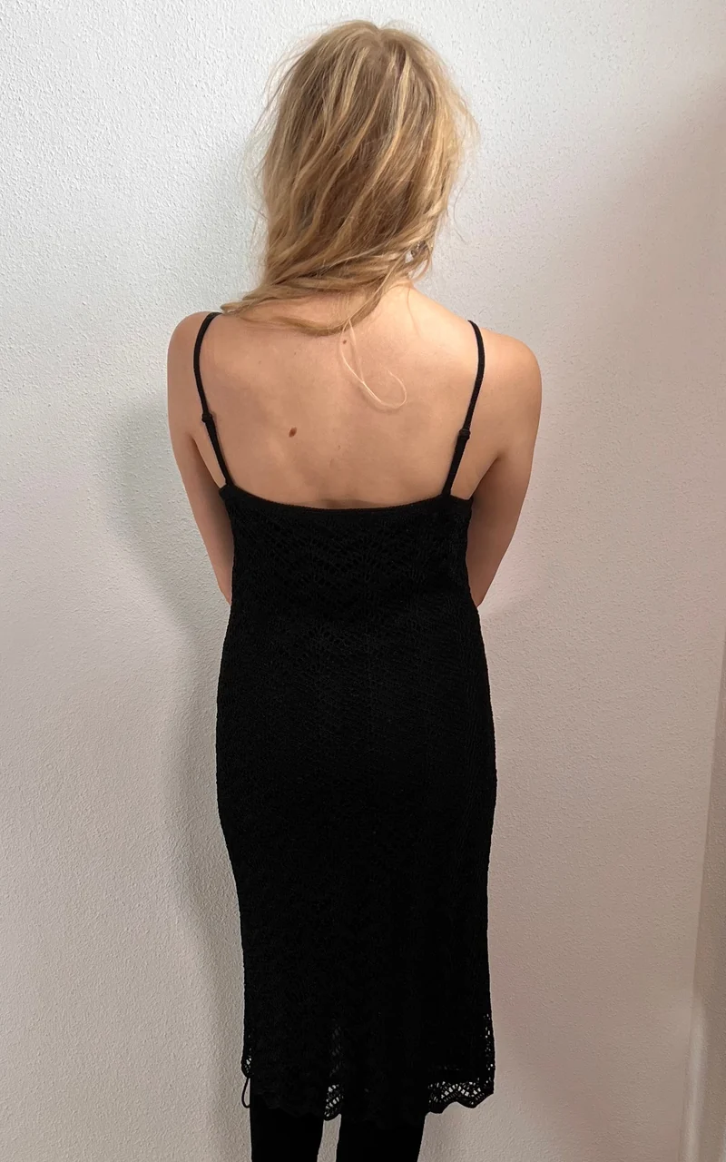Vintage 90s Nicowa Crochet Dress