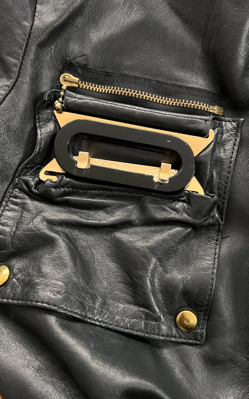 Softest 90s Vintage Ginger Fashion Leatherjacket