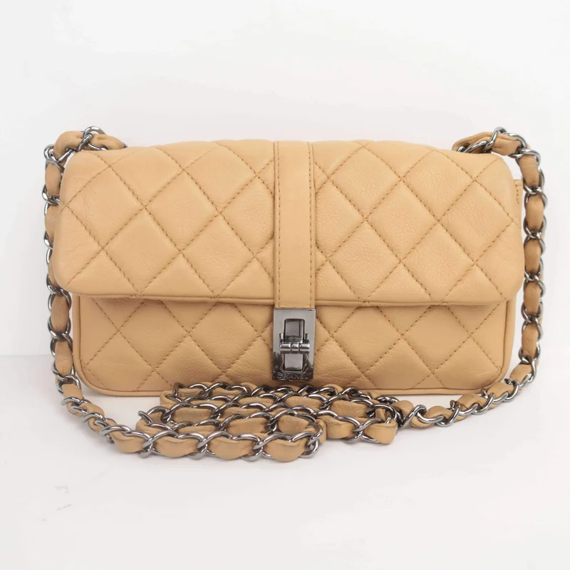 Vintage Chanel Caviar Mini Mademoiselle Flap Bag