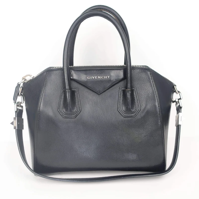 Givenchy Black Leather Small Antigona Satchel