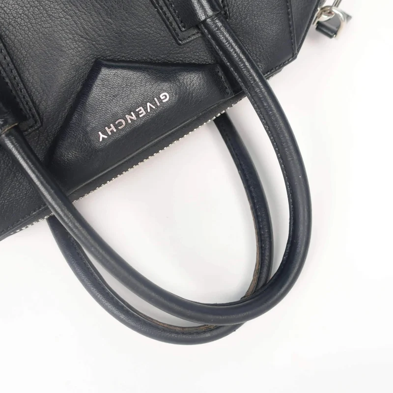 Givenchy Black Leather Small Antigona Satchel