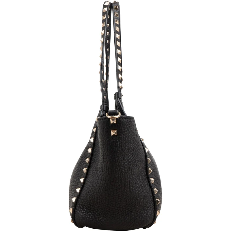Valentino Garavani Grained Calfskin Rockstud Tote Handbag