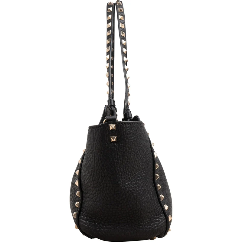 Valentino Garavani Grained Calfskin Rockstud Tote Handbag