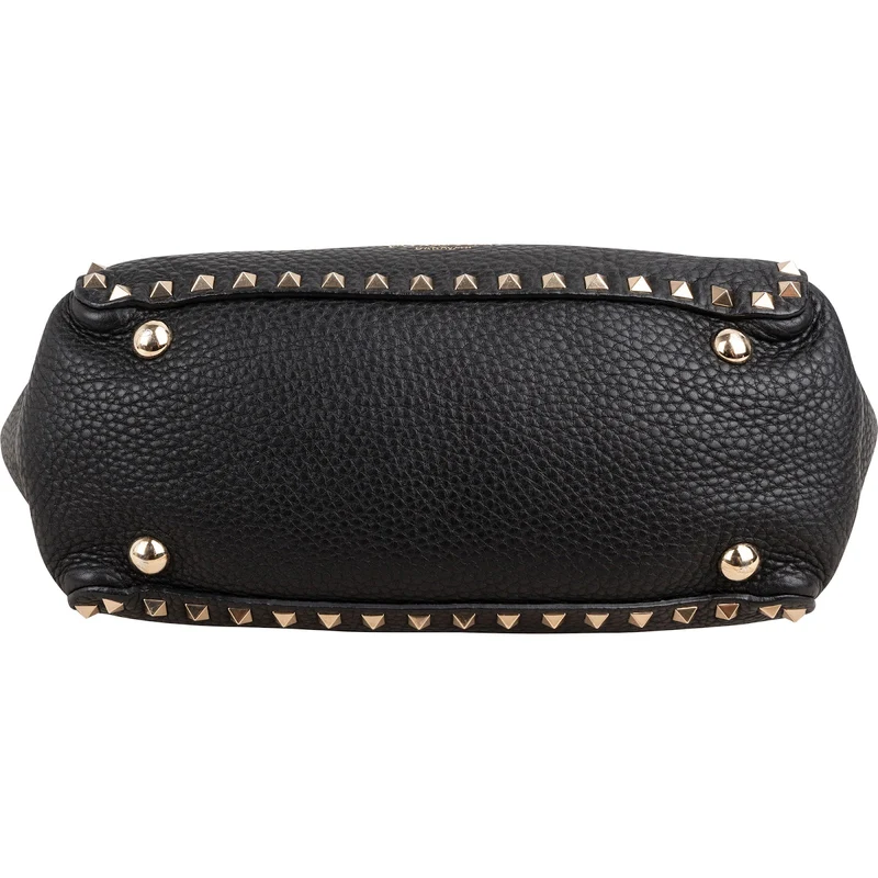 Valentino Garavani Grained Calfskin Rockstud Tote Handbag
