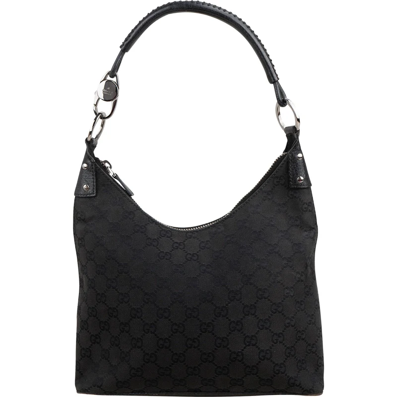 Gucci Monogram GG Canvas Hobo Shoulder Bag