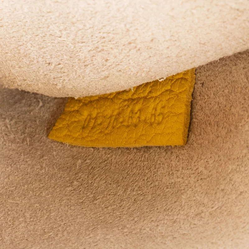 Chloé Yellow Grained Leather Drew Crossbody Bag