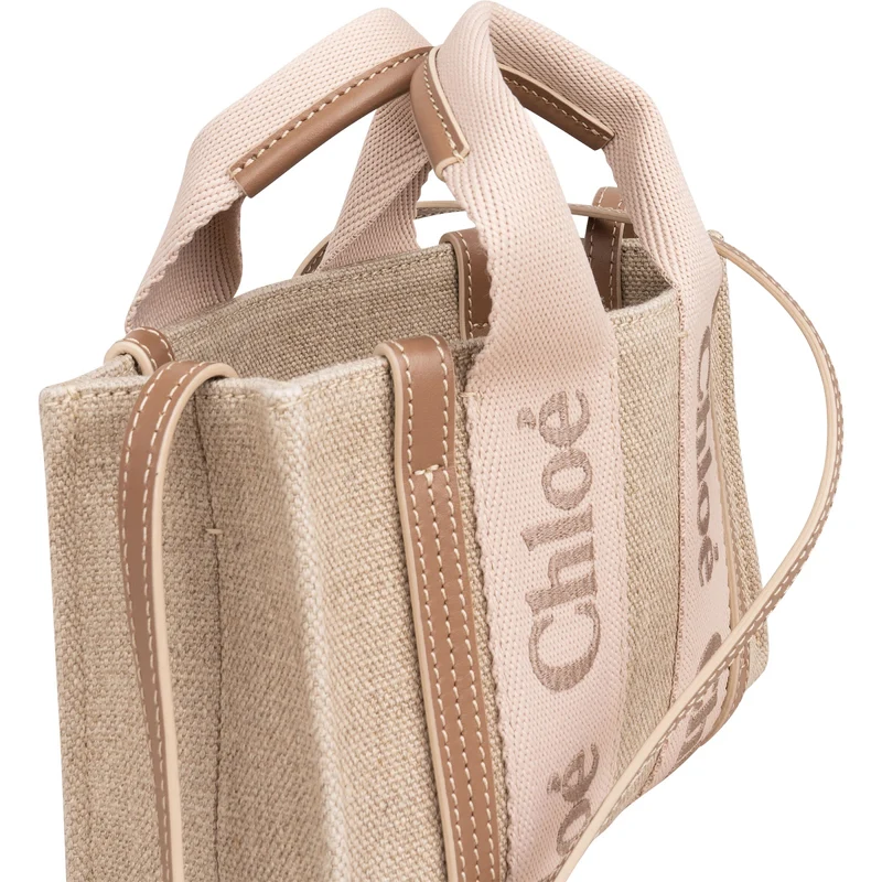 Chloé Woody Mini Tote Crossbody Handbag