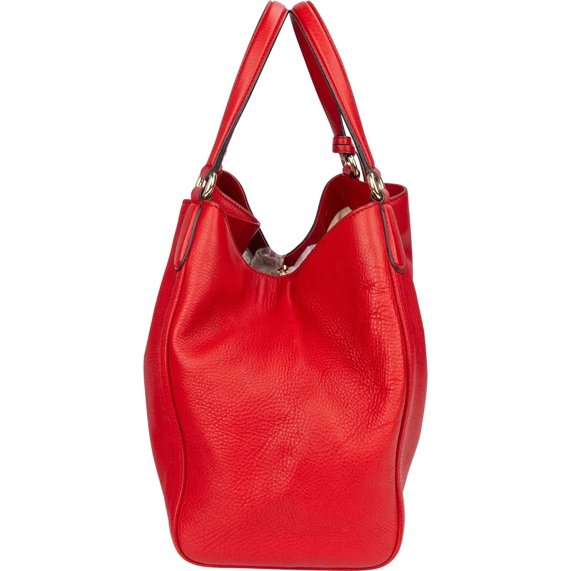 Gucci Grained Leather Soho GG Tassel Hobo Shopper Tote Handbag