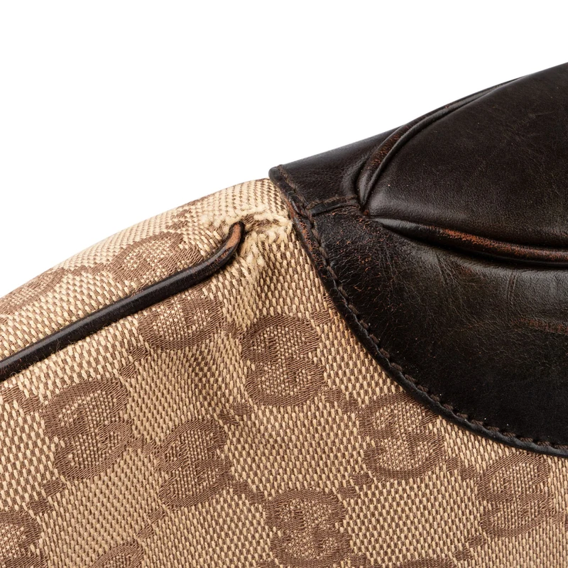 Gucci Monogram GG Canvas Jackie Hobo Shoulder Bag
