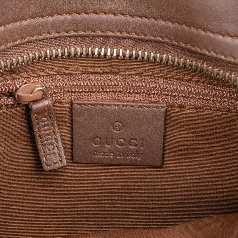 Gucci Monogram GG Canvas Baguette Shoulder Bag