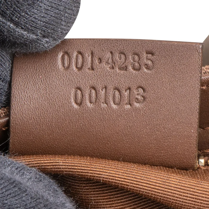 Gucci Monogram GG Canvas Baguette Shoulder Bag