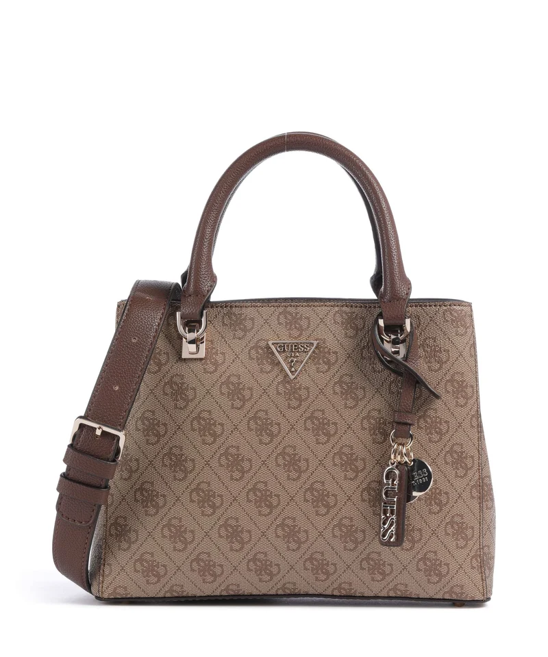 Guess Noelle II Small Handtasche latte logo/brown