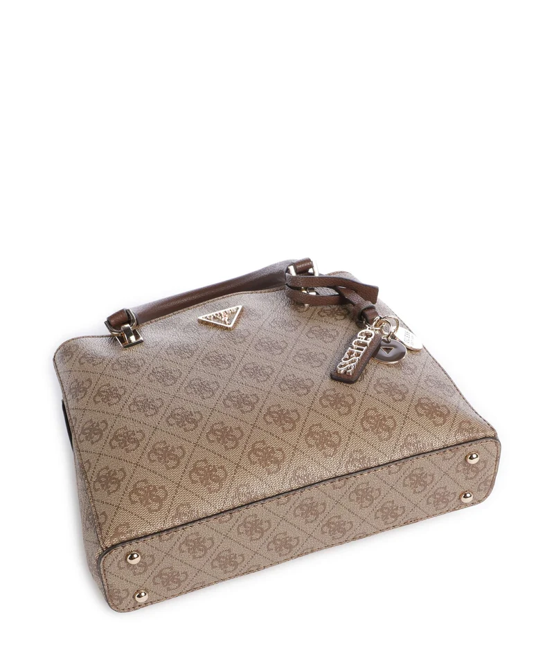 Guess Noelle II Small Handtasche latte logo/brown