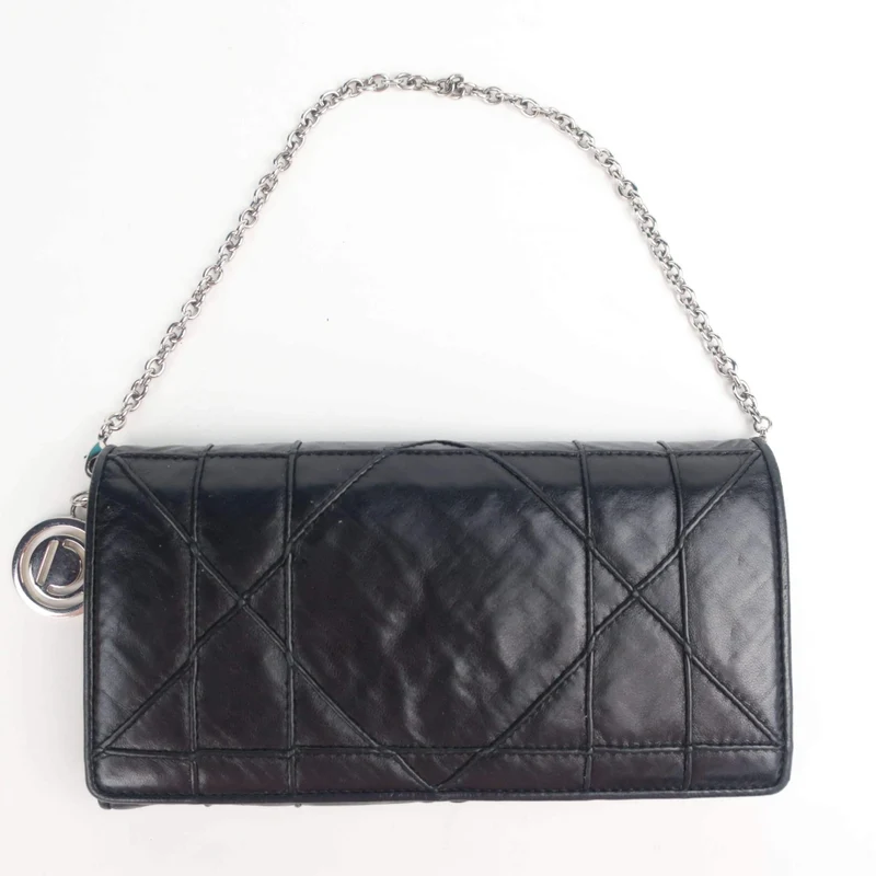 Dior Lambskin Leather Wallet on Chain WOC