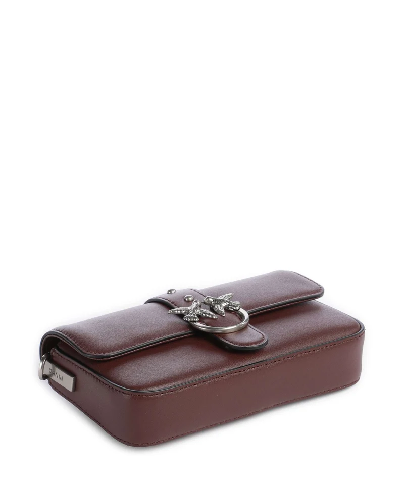 Pinko Love One Baby Schultertasche burgundy wine/old silver