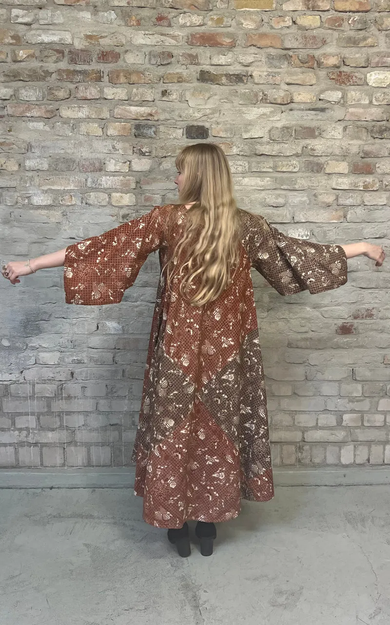 Vintage Indian Cotton Caftan Dress