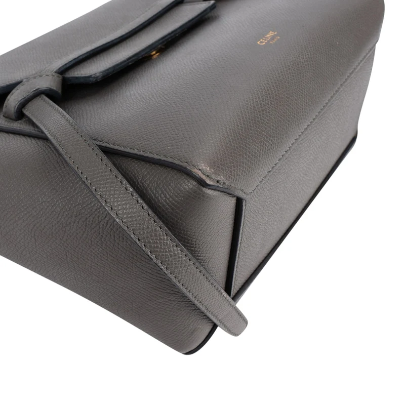 Celine Grained Leather Belt Nano Handbag