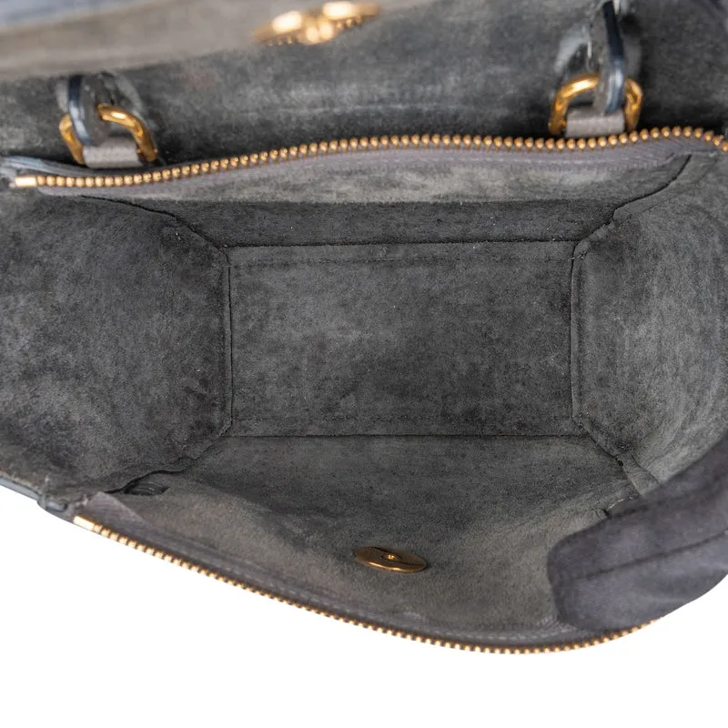 Celine Grained Leather Belt Nano Handbag