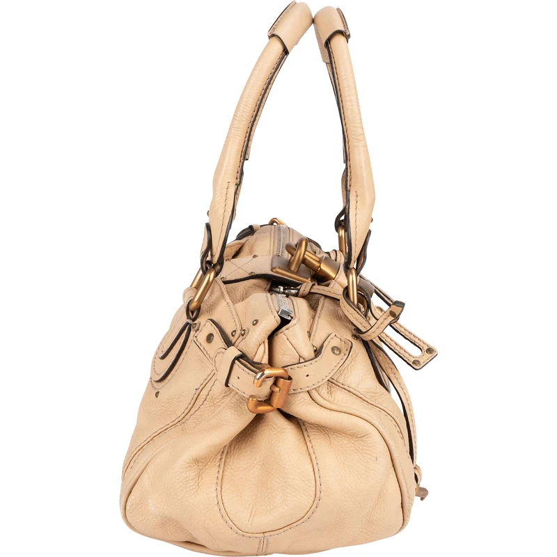 Chloé Leather Studded Paddington Satchel Handbag