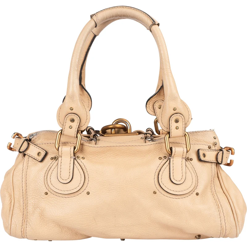 Chloé Leather Studded Paddington Satchel Handbag