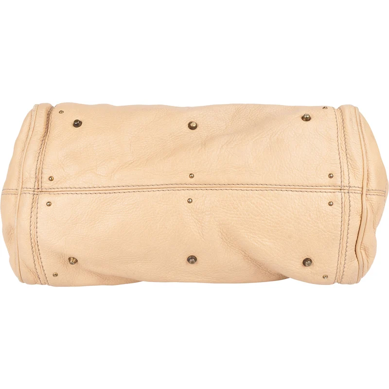 Chloé Leather Studded Paddington Satchel Handbag