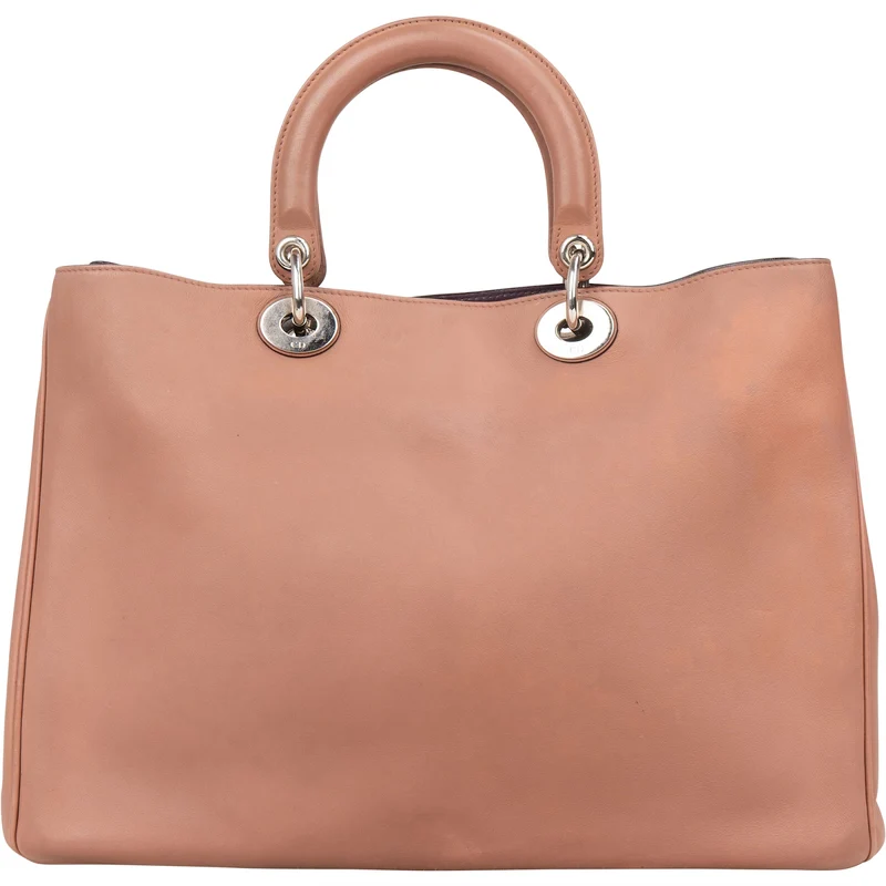 Christian Dior Calfskin Diorissimo Tote Handbag