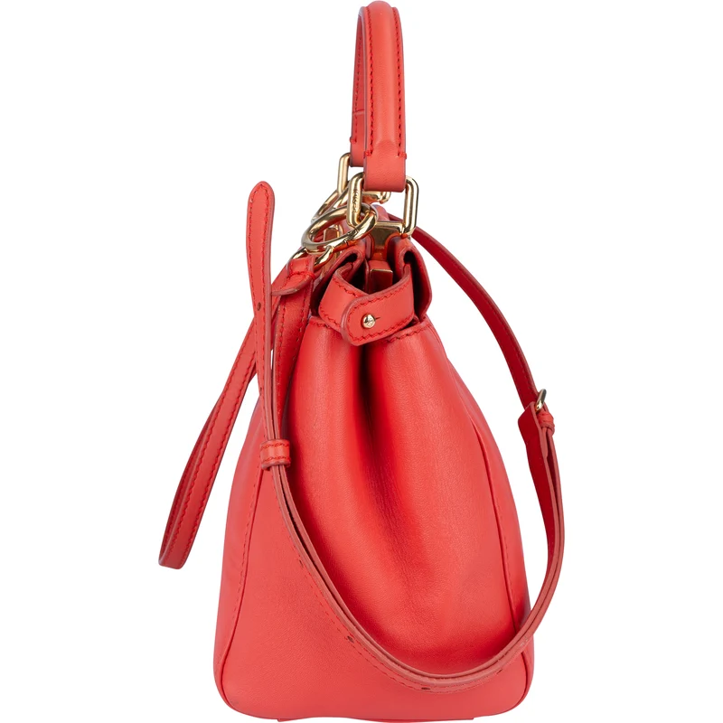 Fendi Leather Peekaboo Mini Handbag
