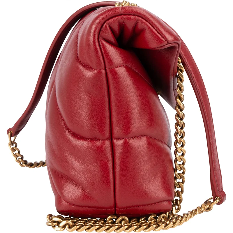 Saint Laurent Quilted Leather Small Loulou Crossbody Bag