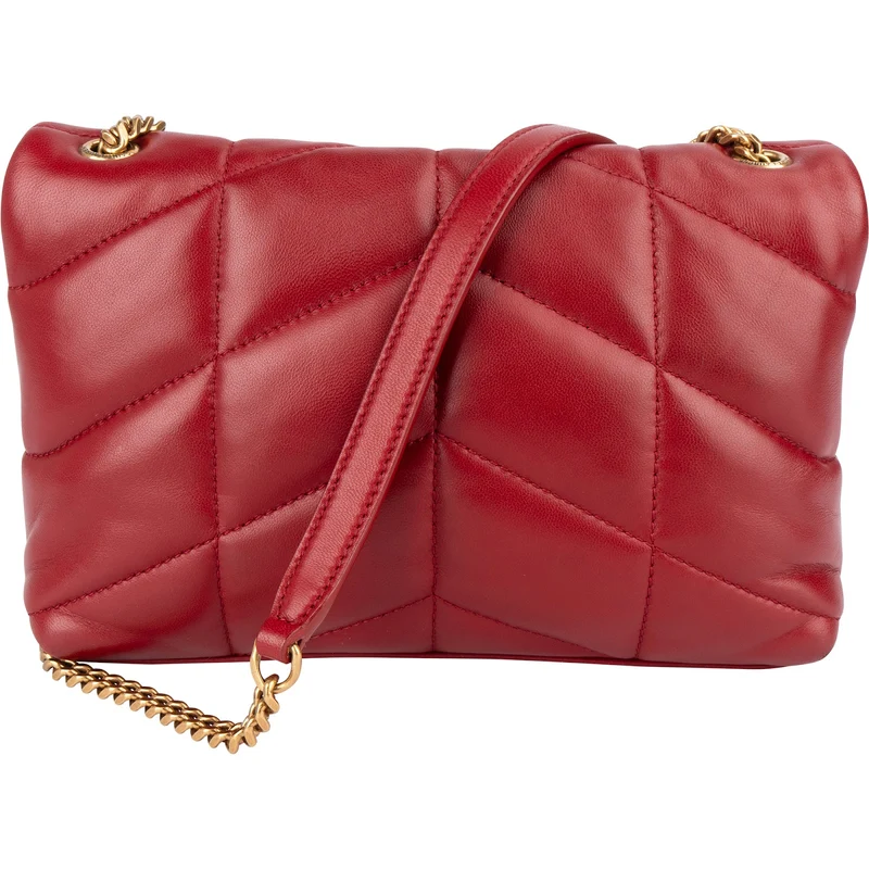 Saint Laurent Quilted Leather Small Loulou Crossbody Bag