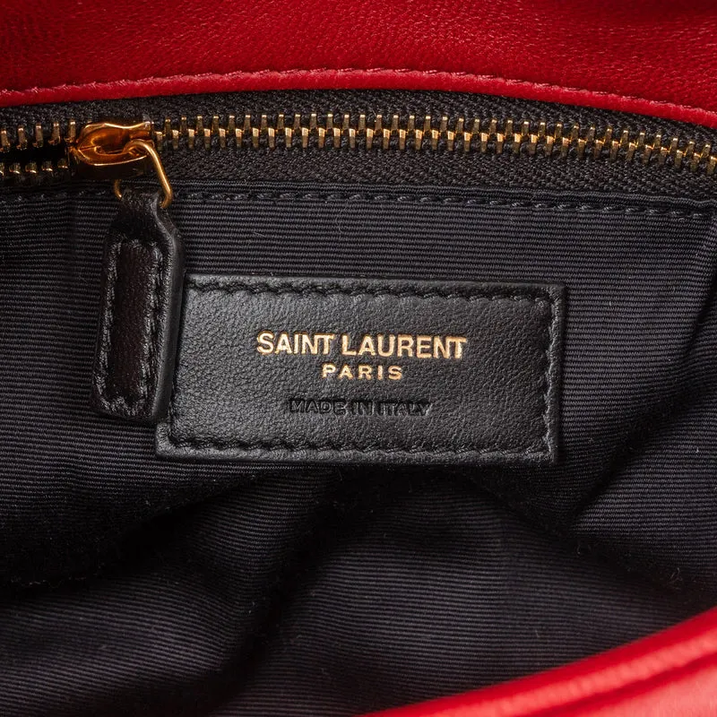 Saint Laurent Quilted Leather Small Loulou Crossbody Bag