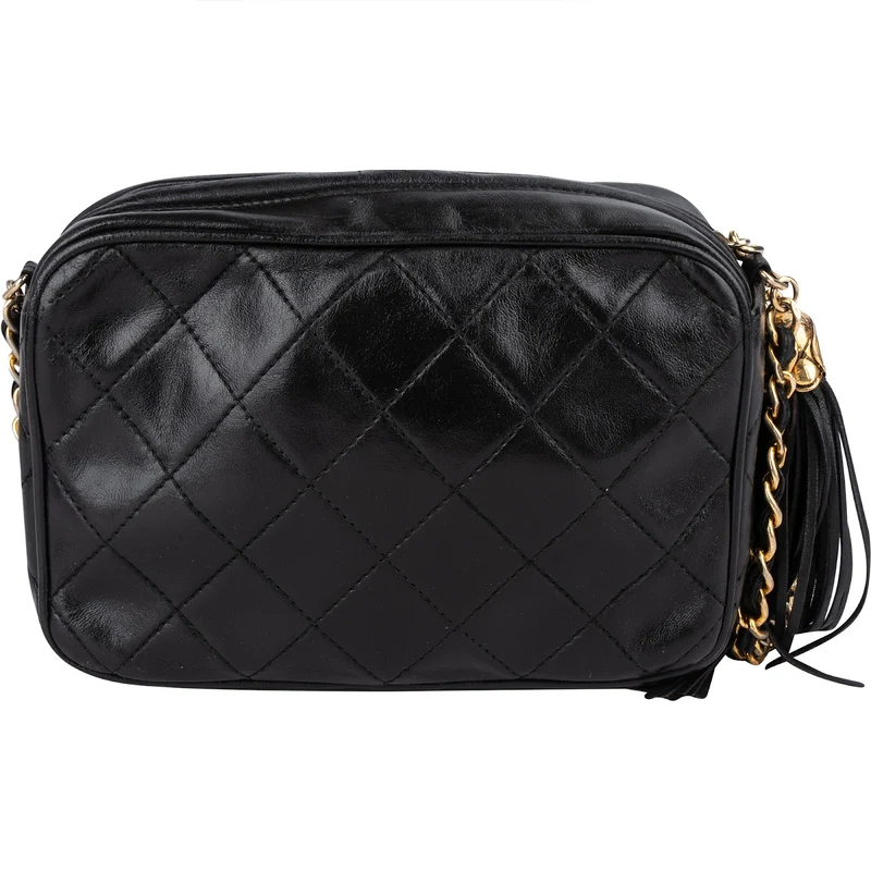 Chanel Quilted Lambskin CC Camera Crossbody Bag