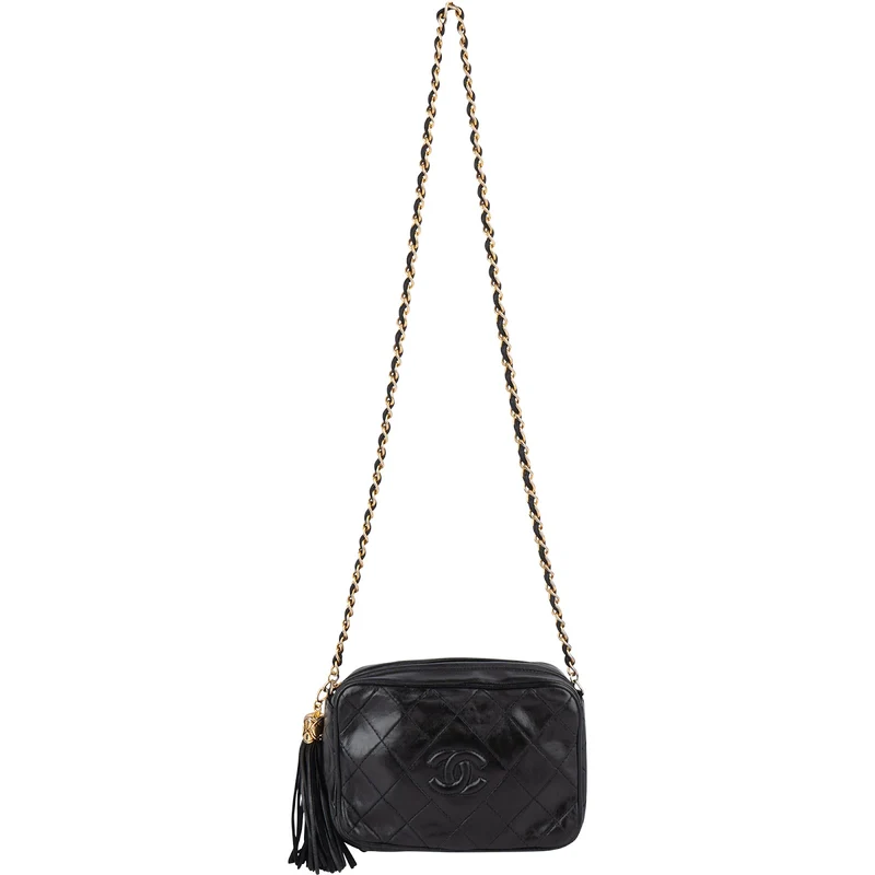 Chanel Quilted Lambskin CC Camera Crossbody Bag