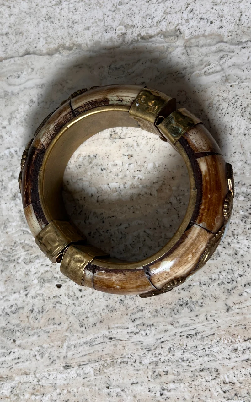 1968 VINTAGE X BOHEMIAN BOTANICALS Vintage Horn Bangle