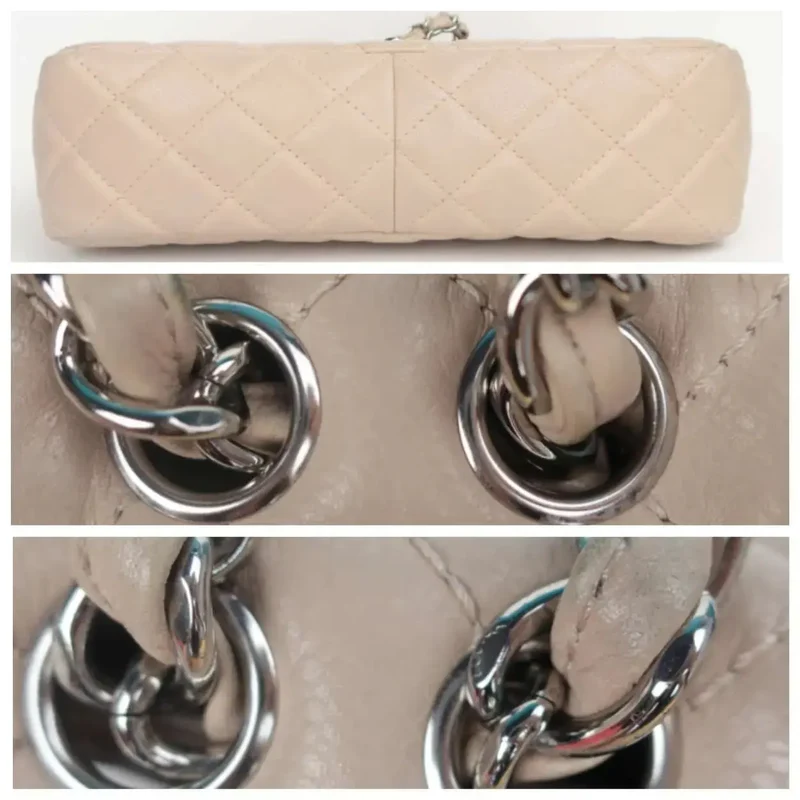 Chanel Single Flap Beige Caviar Jumbo bag