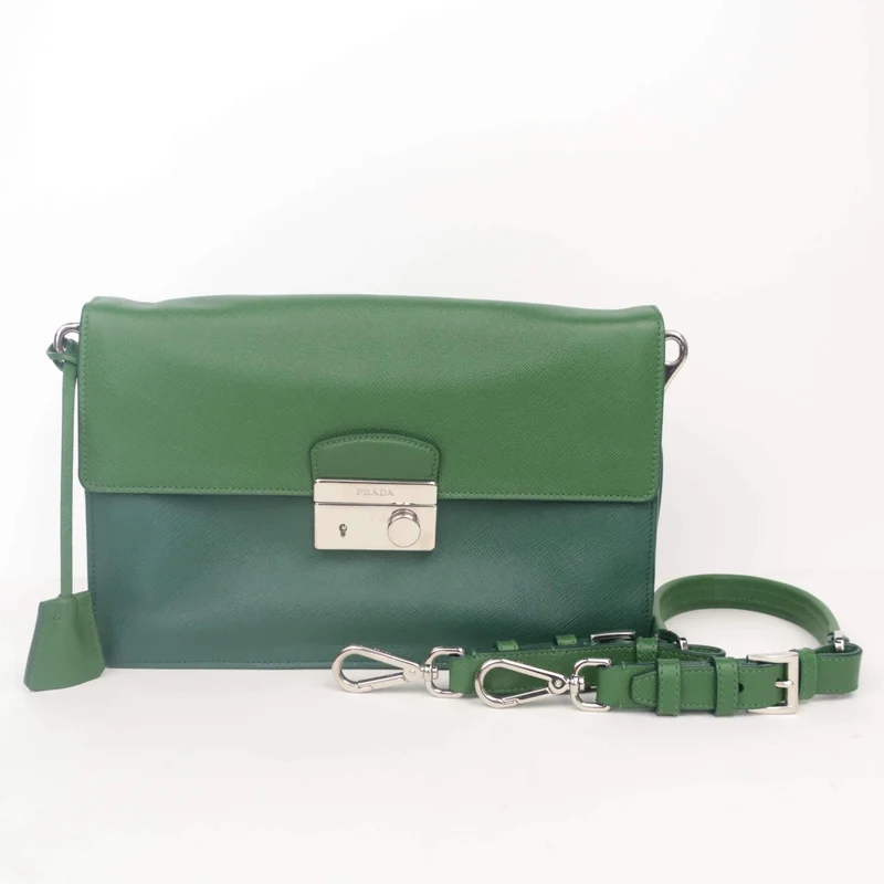 Prada Saffiano Leather Shoulder Bag