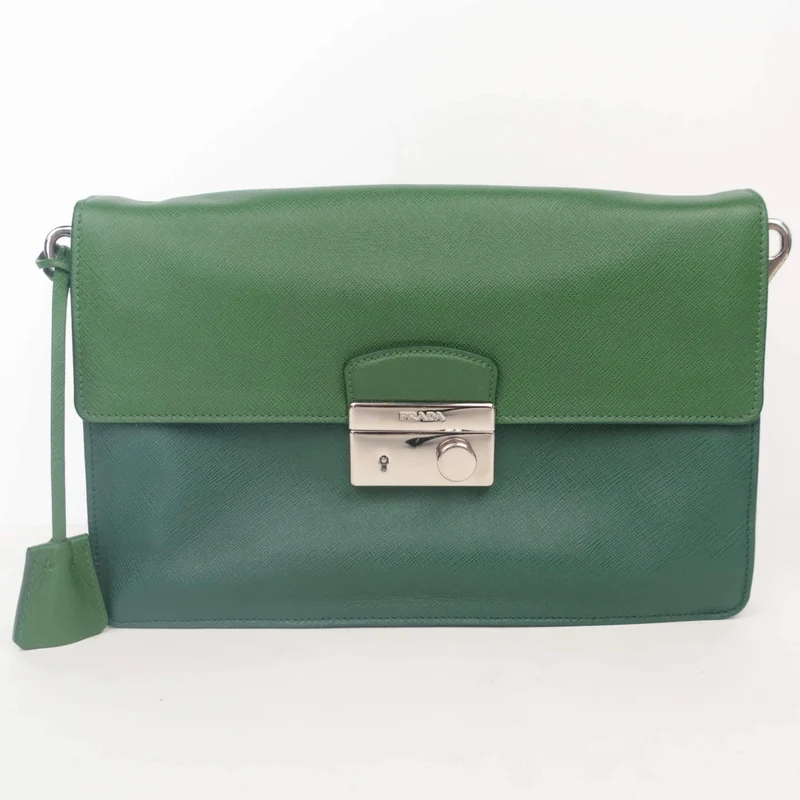Prada Saffiano Leather Shoulder Bag