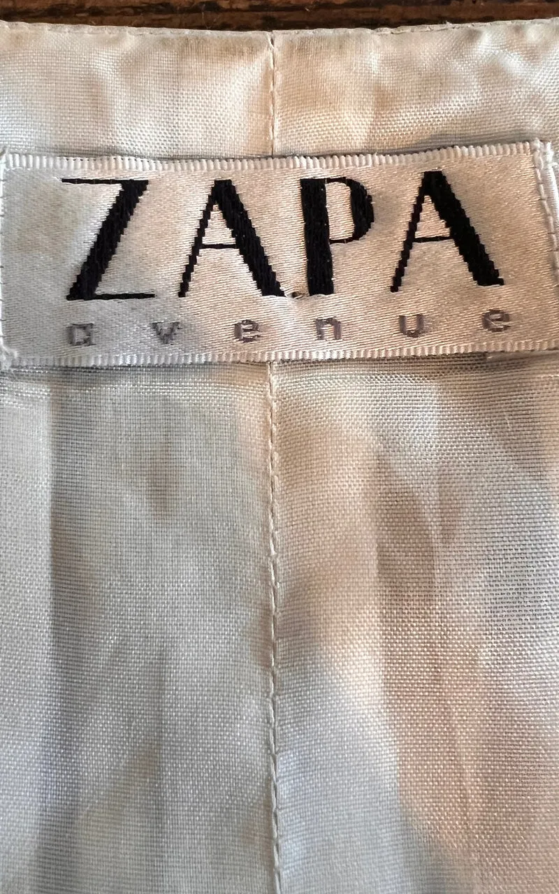 Vintage 90s Zapa 2 Piece Silk Ensemble