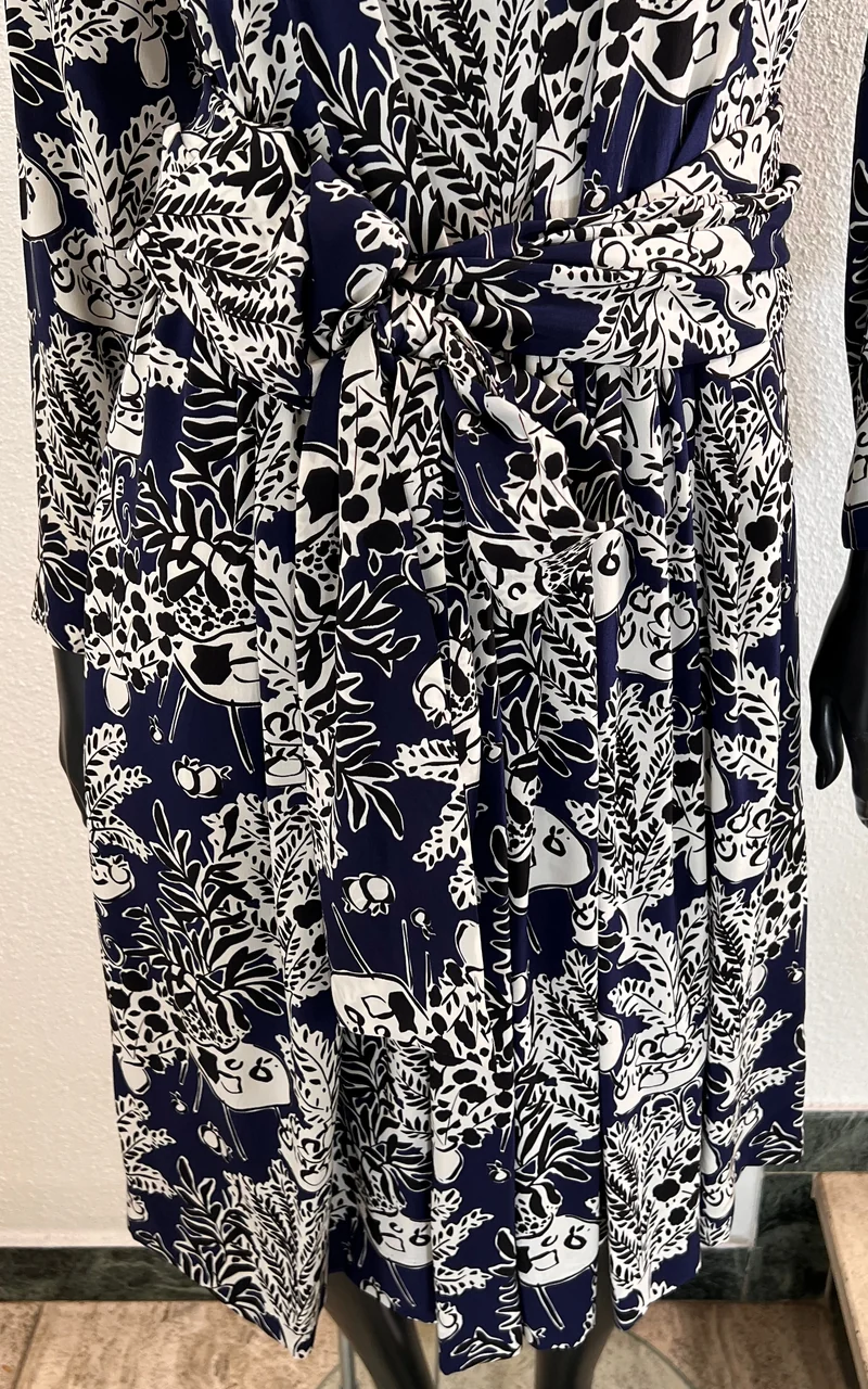 Vintage Yves Saint Laurent Silk Dress with Belt