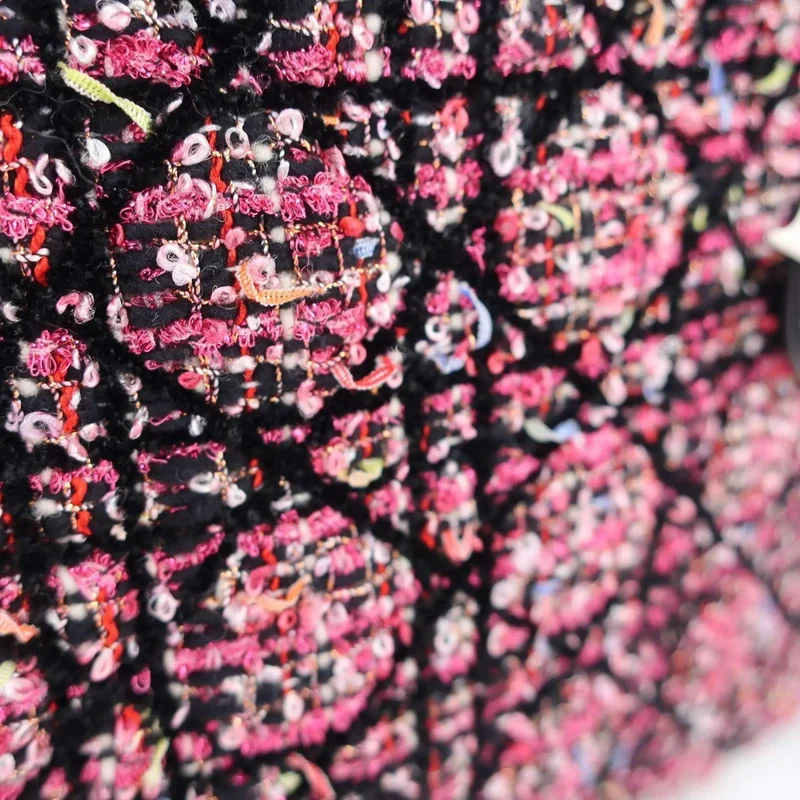 Dior Lady Dior Pink/Black/Fuchsia Tweed Bag Medium 2011 Bag