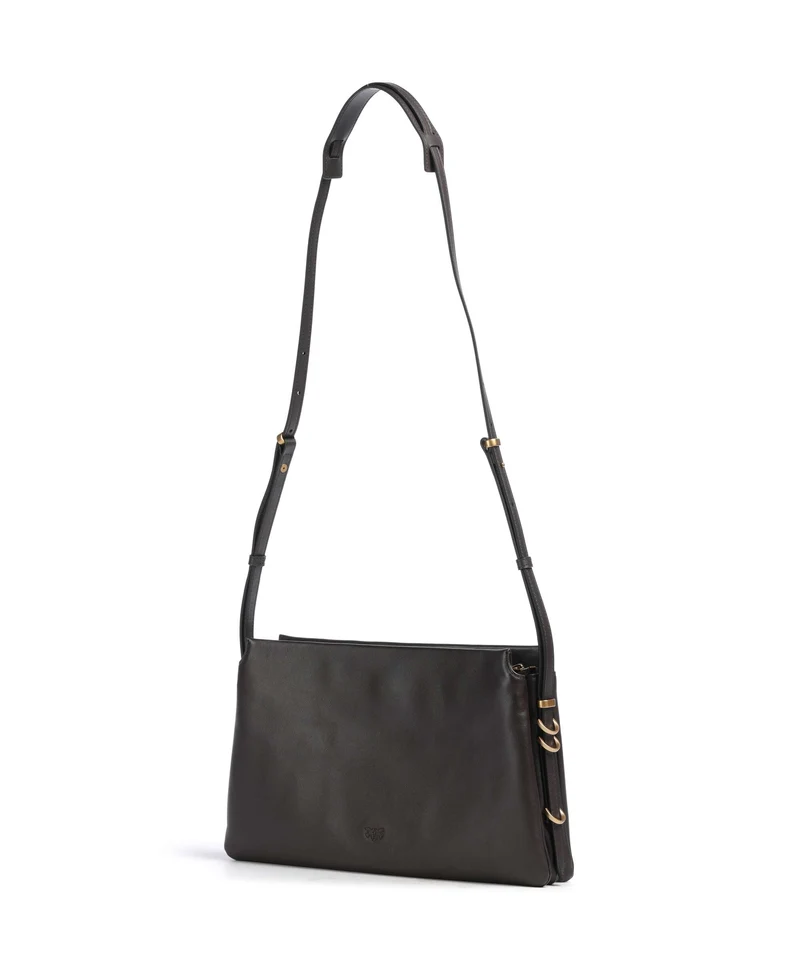 Pinko Triplet Schultertasche marrone marasca/antique gold
