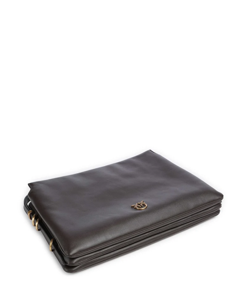Pinko Triplet Schultertasche marrone marasca/antique gold