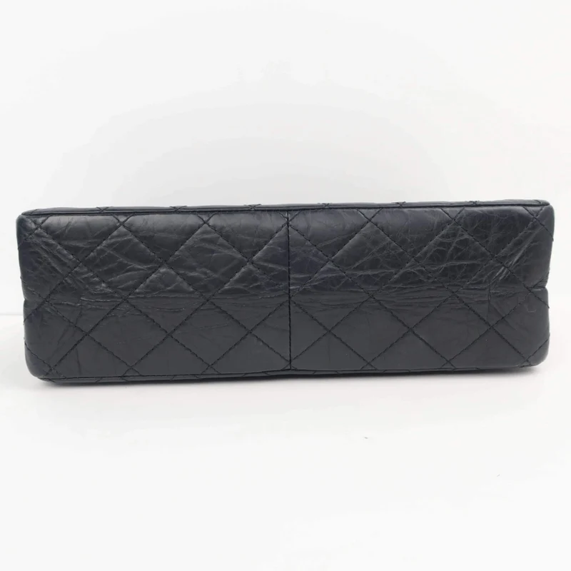 Chanel Reissue 2.55 Quilted Classic Lambskin Black Leather Bag