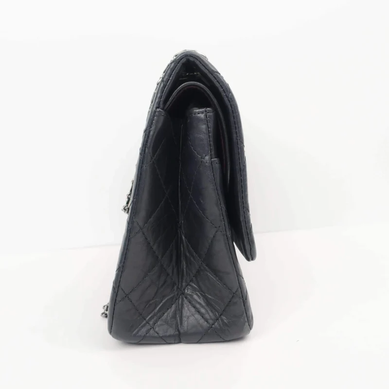Chanel Reissue 2.55 Quilted Classic Lambskin Black Leather Bag