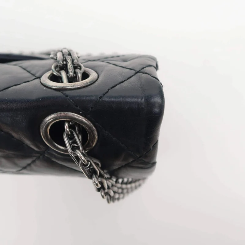 Chanel Reissue 2.55 Quilted Classic Lambskin Black Leather Bag