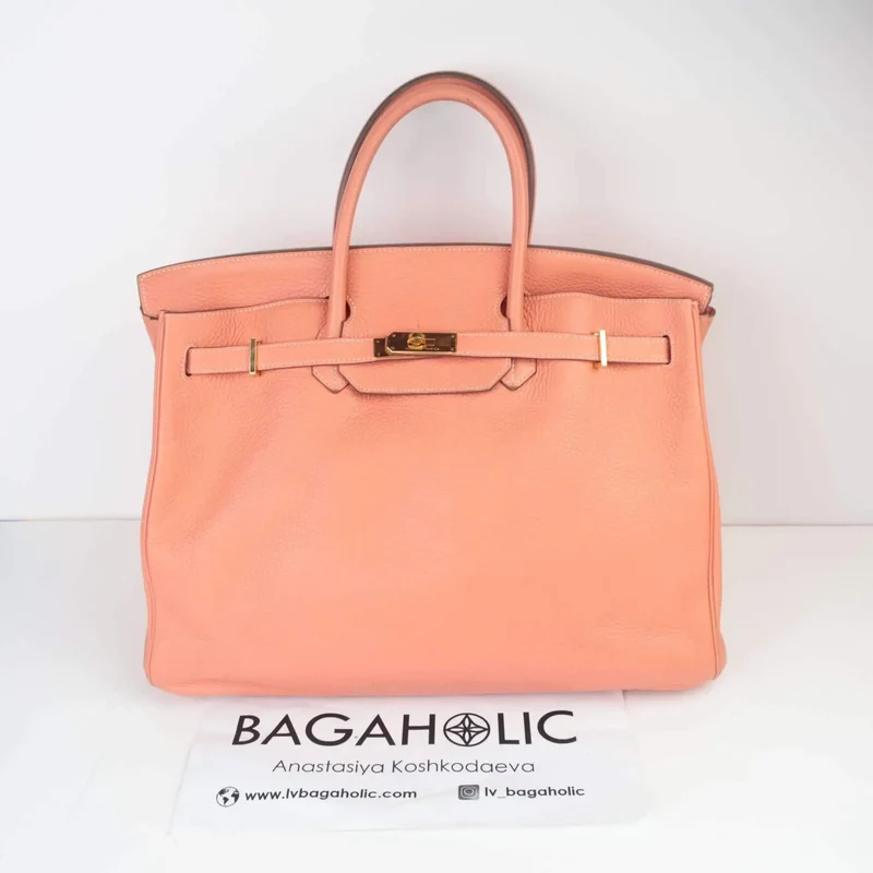 Hermes Birkin 40 Clemence Crevette GHW