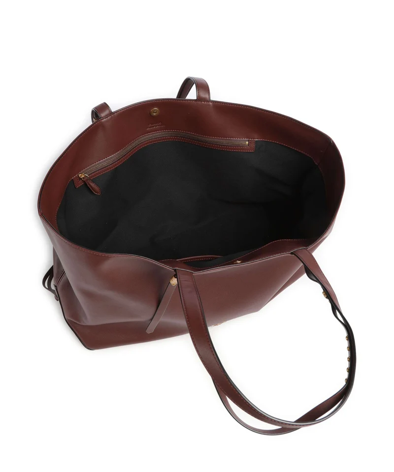 Pinko Shopper burgundy wine/antique gold