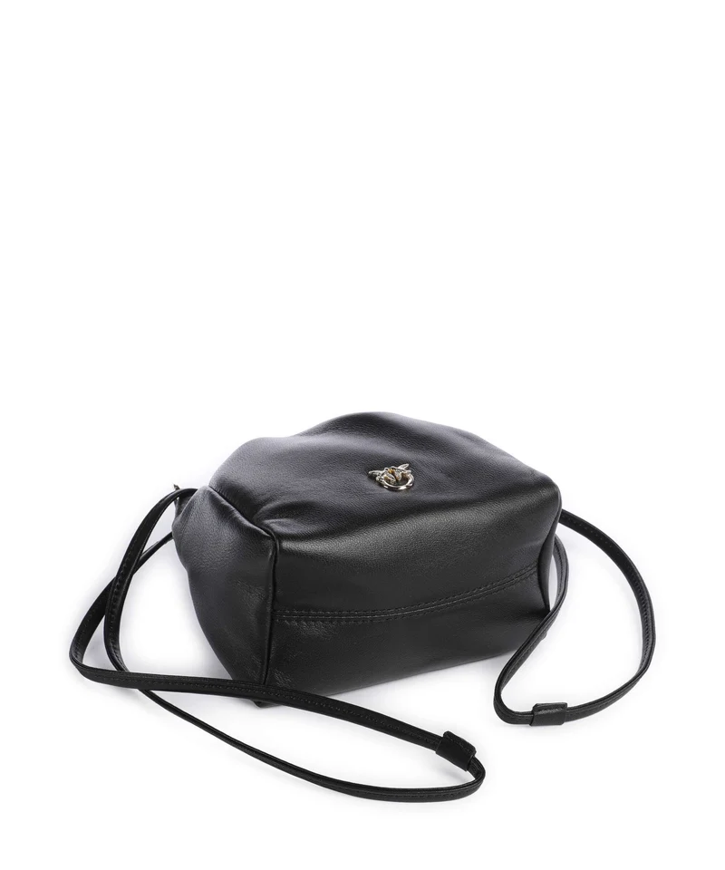 Pinko Flower Bucket Handtasche nero/limousine/oro