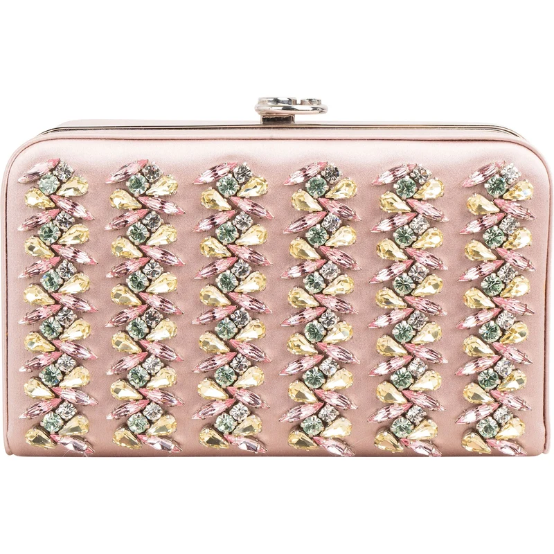 Christian Dior Crystal Embellished Box Clutch Bag