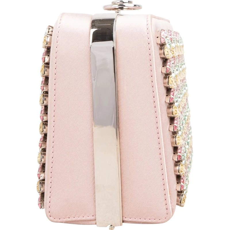 Christian Dior Crystal Embellished Box Clutch Bag